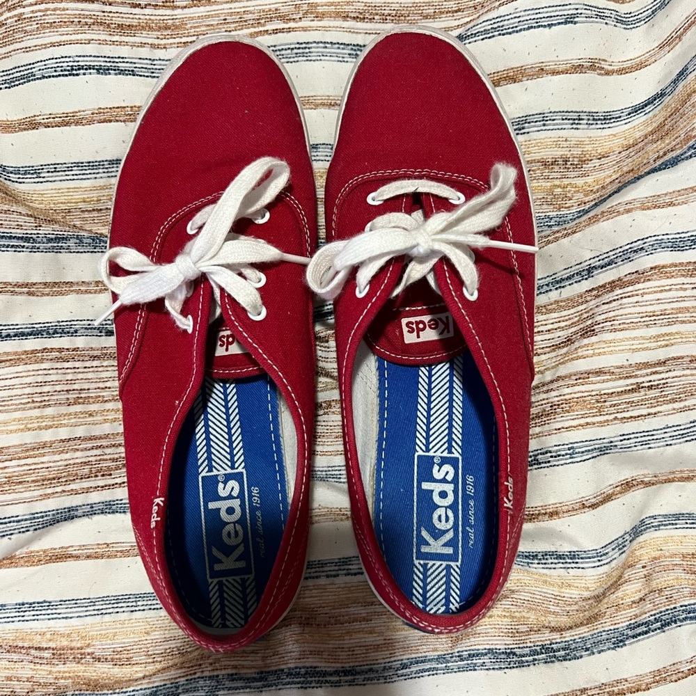 Red Original Style Keds - Size 9.5
